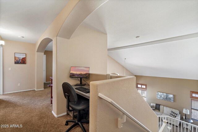 25818 N 68th Ave, Peoria, AZ 85383 - carpeted home office with arched walkways and baseboards