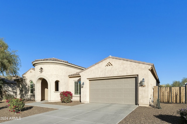 view of front of home featuring a garage