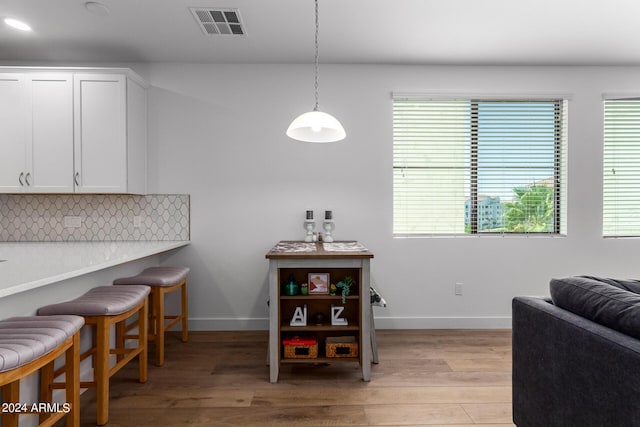 interior space featuring light hardwood / wood-style floors