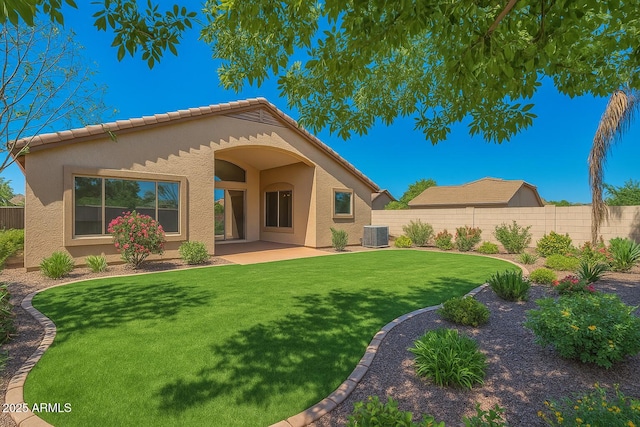 17617 W Corrine Dr, Surprise, AZ 85388 - back of house featuring stucco siding, a patio, and cooling unit