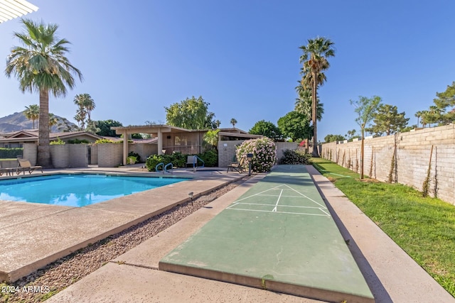 view of pool