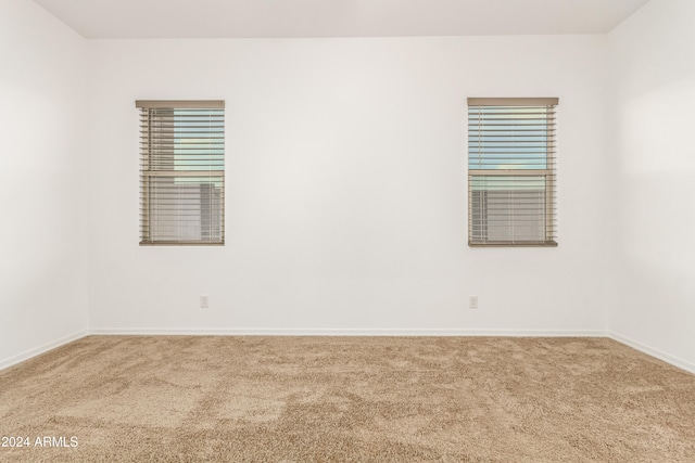 view of carpeted empty room