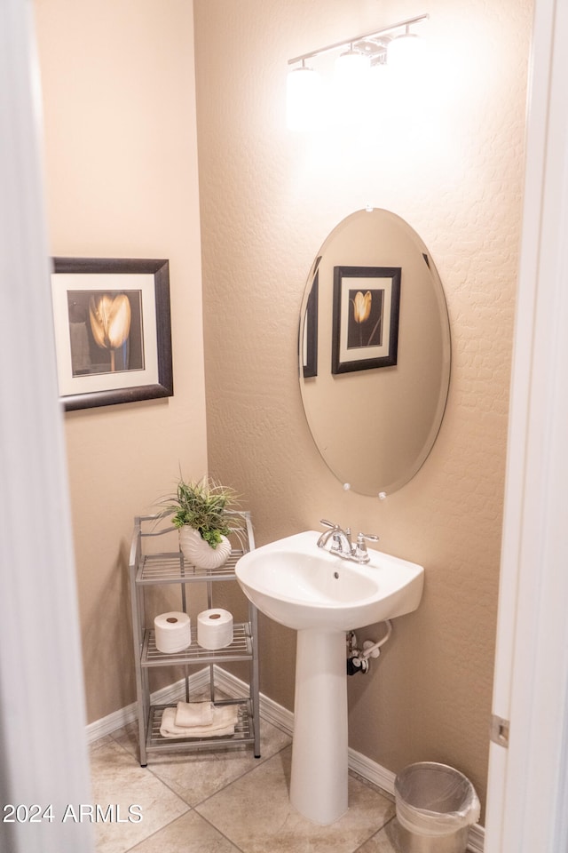 bathroom featuring tile patterned floors