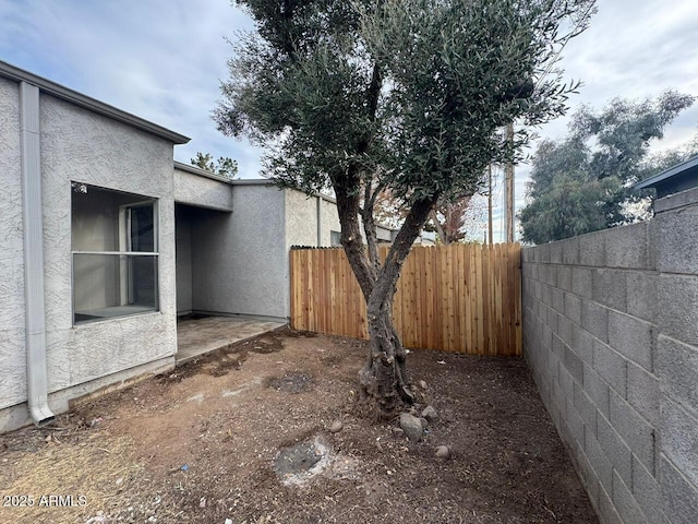 view of yard with a patio