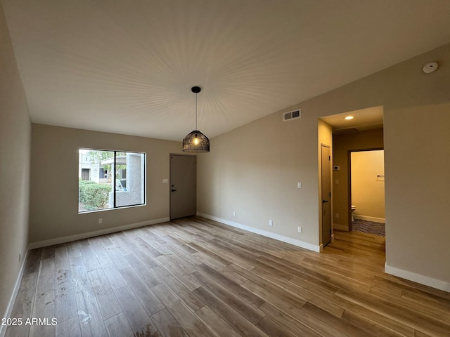 unfurnished dining area with hardwood / wood-style floors