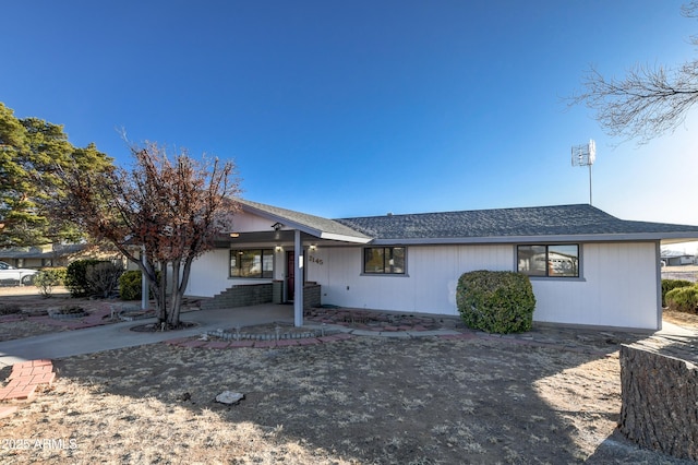 view of ranch-style house