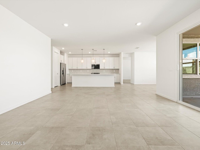 4032 S 176th Dr, Goodyear, AZ 85338 - unfurnished living room featuring recessed lighting and light tile patterned floors