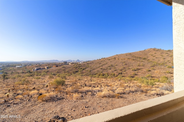 view of mountain feature