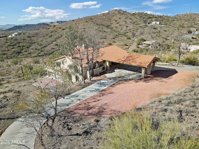 view of mountain feature