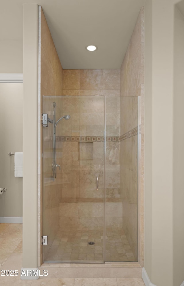 17755 E Colt Dr, Queen Creek, AZ 85142 - full bathroom featuring baseboards and a stall shower