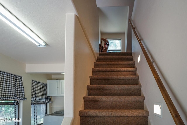 1449 Elk Dr, Forest Lakes, AZ 85931 - stairway with washer / clothes dryer