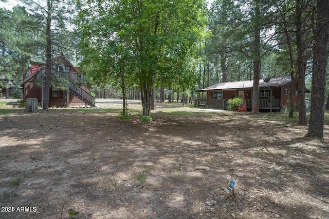 1449 Elk Dr, Forest Lakes, AZ 85931 - view of yard with a porch
