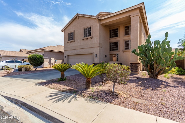 view of front property featuring a garage