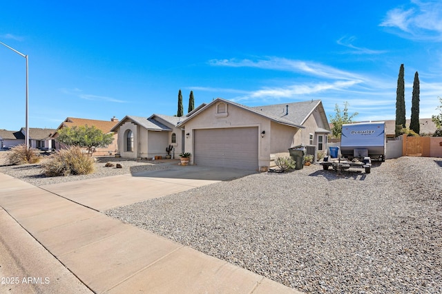 ranch-style house with a garage