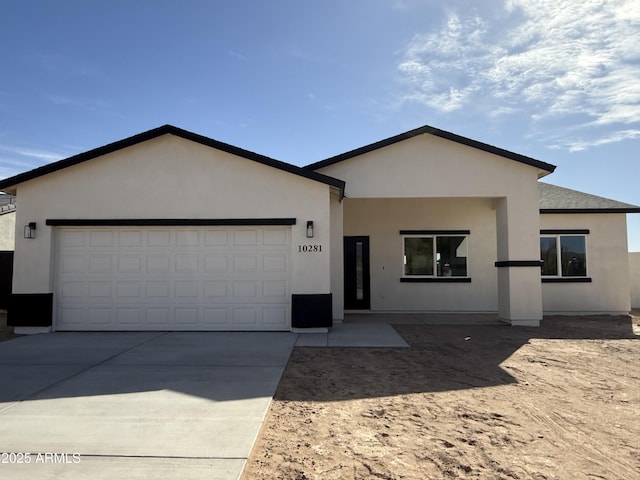 view of front of home featuring a garage