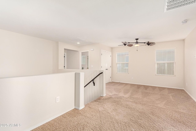 5016 S Curie Way, Mesa, AZ 85212 - unfurnished room featuring light colored carpet, ceiling fan, a smoke detector, and recessed lighting