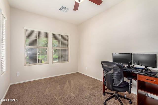 5016 S Curie Way, Mesa, AZ 85212 - office space featuring a ceiling fan and carpet