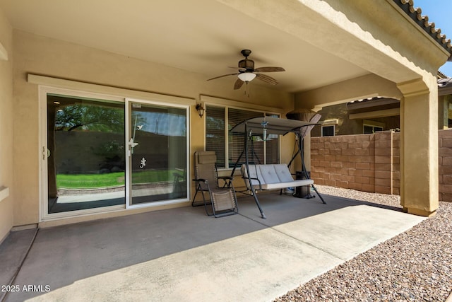 5016 S Curie Way, Mesa, AZ 85212 - view of patio with a ceiling fan