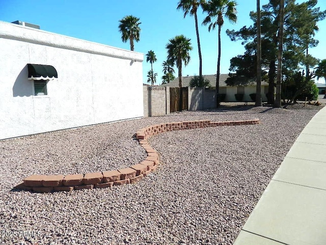 exterior space with fence