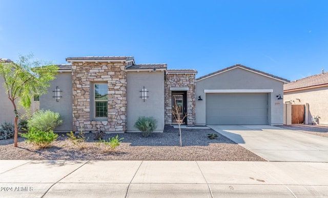 view of front of house featuring a garage