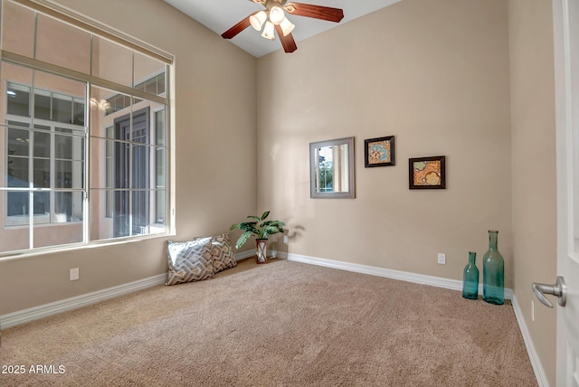 42023 N Bridlewood Way, Anthem, AZ 85086 - unfurnished room with carpet floors, a ceiling fan, and baseboards