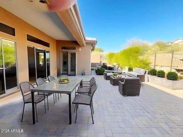 42023 N Bridlewood Way, Anthem, AZ 85086 - view of patio with an outdoor hangout area and outdoor dining space