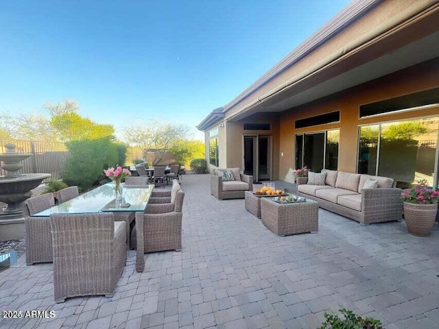 42023 N Bridlewood Way, Anthem, AZ 85086 - view of patio with outdoor lounge area and outdoor dining area