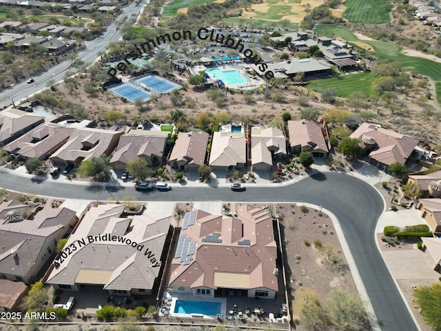 42023 N Bridlewood Way, Anthem, AZ 85086 - view of property location with a pool, nearby suburban area, and a local golf course
