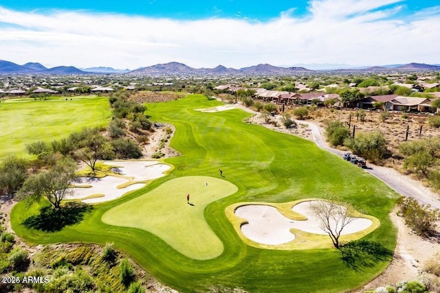 42023 N Bridlewood Way, Anthem, AZ 85086 - aerial perspective of suburban area with mountains and a golf course