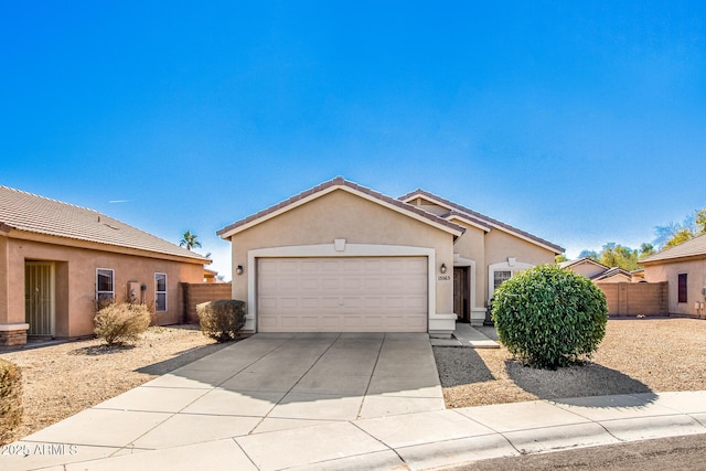 ranch-style house with a garage