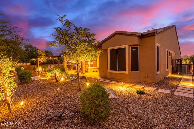 exterior space with a patio area