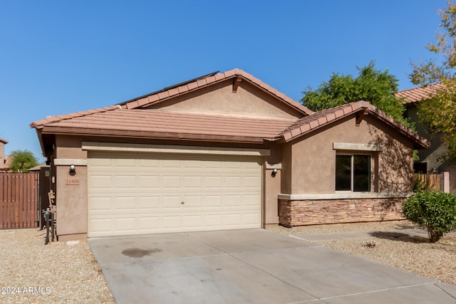 ranch-style house with a garage