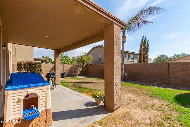 view of patio / terrace featuring area for grilling