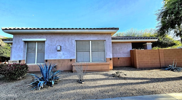 view of rear view of house