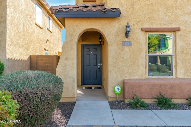 view of property entrance