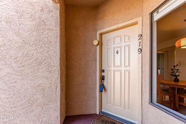 view of property entrance