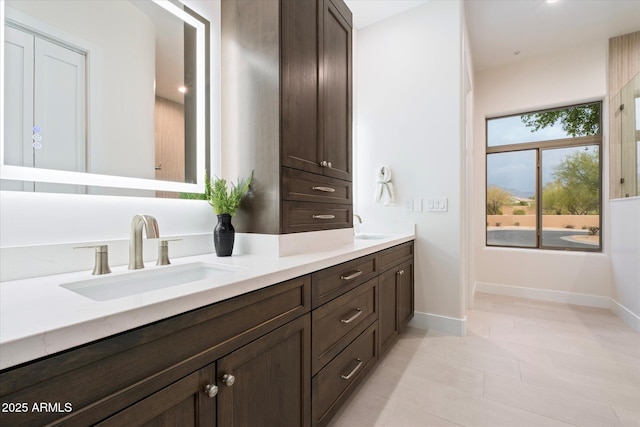 bathroom featuring vanity