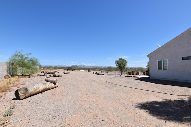 view of road featuring a rural view