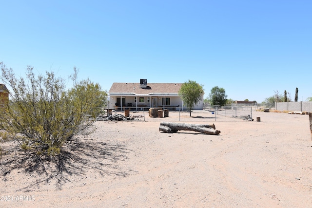 view of back of property