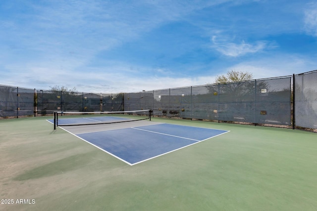 view of tennis court