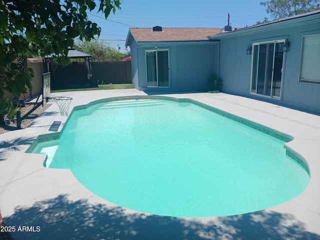 5539 N 31st Ln, Phoenix, AZ 85017 - view of swimming pool with a gazebo, a patio area, and a fenced backyard