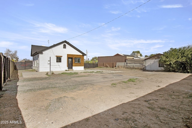 exterior space featuring fence