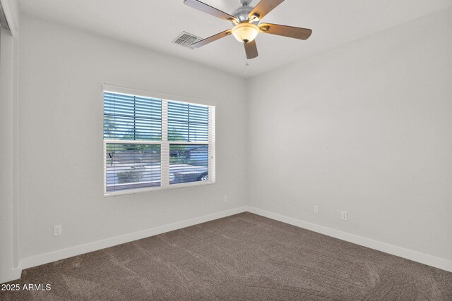 1336 E Belmont Ave, Phoenix, AZ 85020 - unfurnished room featuring dark colored carpet and ceiling fan