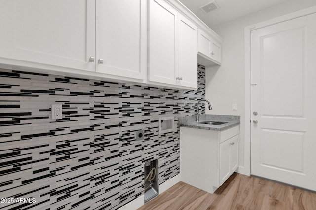 1336 E Belmont Ave, Phoenix, AZ 85020 - washroom with light wood-style floors and cabinet space