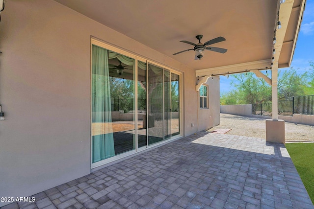 1336 E Belmont Ave, Phoenix, AZ 85020 - view of patio with a ceiling fan
