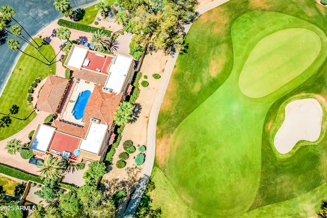 7155 E Oakmont Dr, Paradise Valley, AZ 85253 - bird's eye view with golf course view