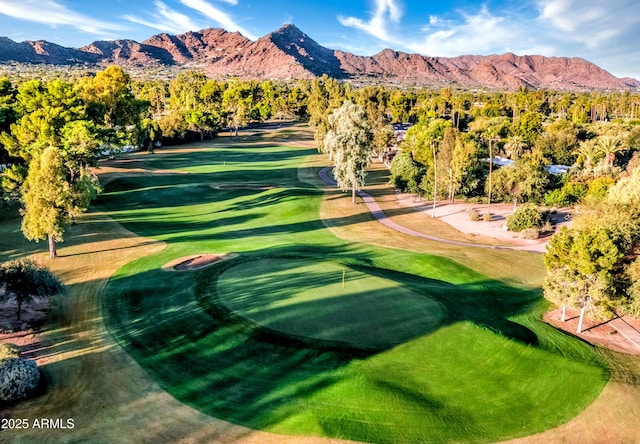 7155 E Oakmont Dr, Paradise Valley, AZ 85253 - view of property's community featuring a mountain view and view of golf course