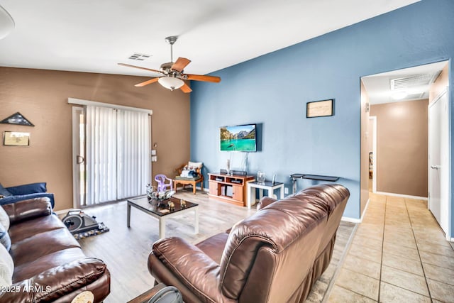 597 S 167th Dr, Goodyear, AZ 85338 - living room with ceiling fan