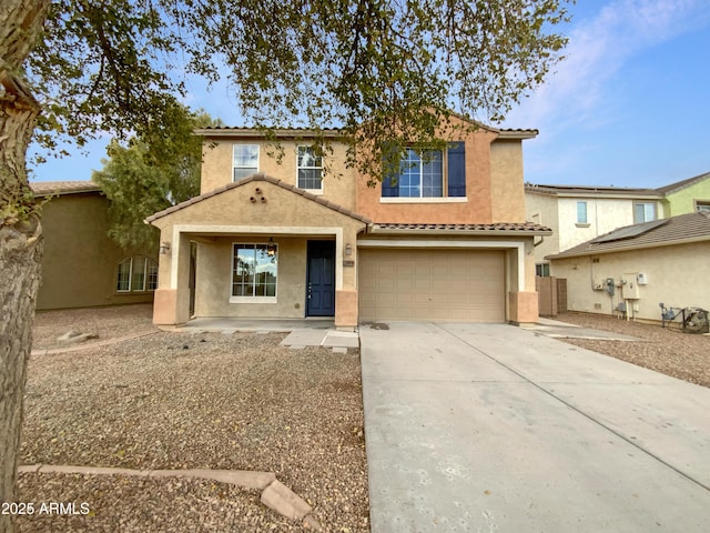 view of front of house featuring a garage