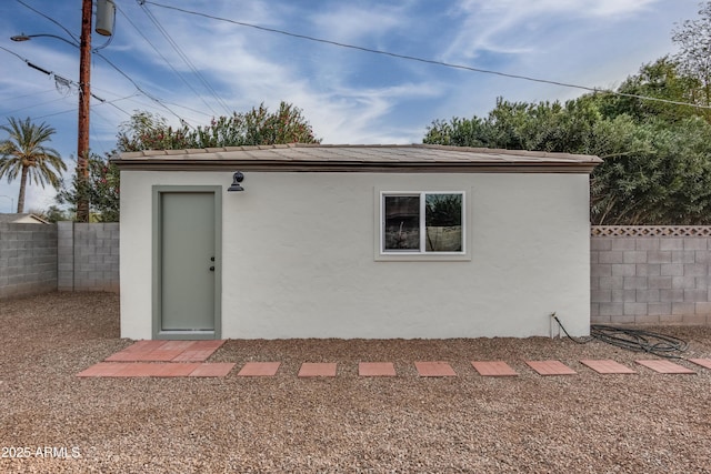 view of outbuilding